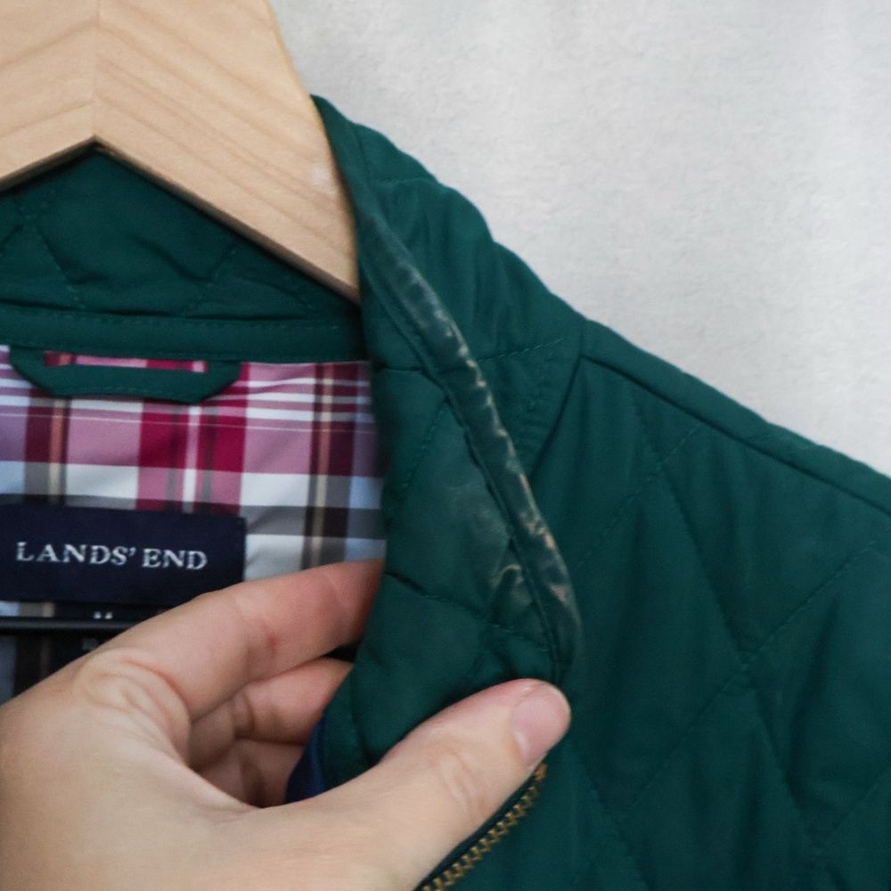 Lands' End Quilted Barn Jacket Medium - Picture 8 of 8